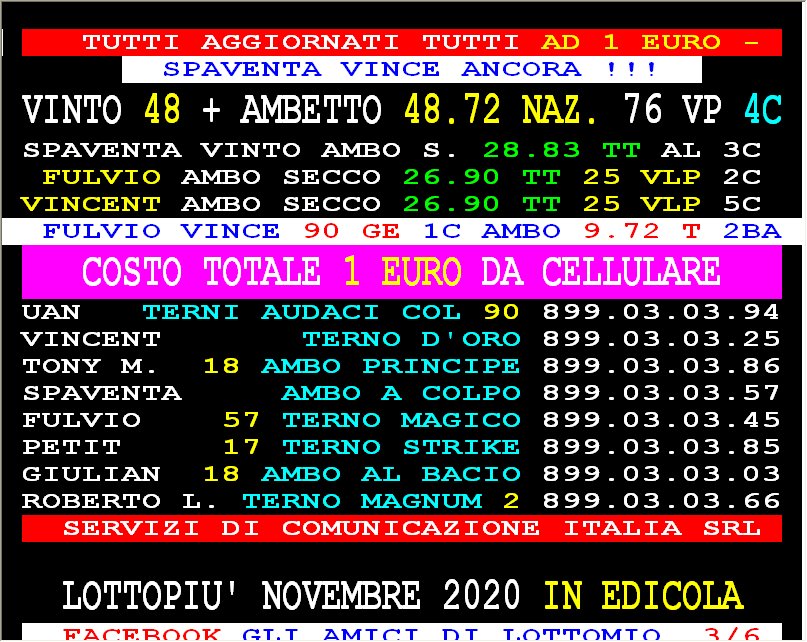 Speciale Aggiornamenti 9 Mediavideo X Martedi Sera Sabato Hanno Vinto Garufi E Spaventa Tutte Le Nuove Giocate Di Fabio Felici E Gli Altri Servizi Nuove Ora